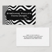 スティープ波 |白黒 名刺 (正面/裏面)