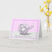 スティープ「My cup of tea」サポートカユーモアのあるード カード (黄色い花)