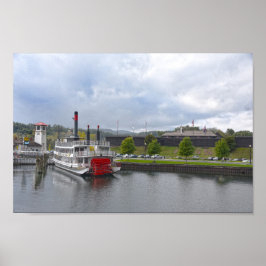 スティームシップ，ニューヨーク，ジョージ湖 ポスター