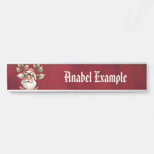 スティームパお洒落ンクサンタクロース サインプレート (正面)