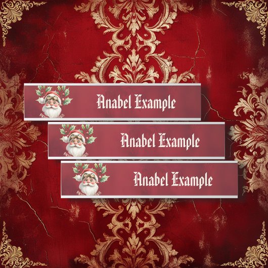 スティームパお洒落ンクサンタクロース サインプレート