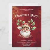 スティームパお洒落ンクサンタクロース 招待状 (正面)