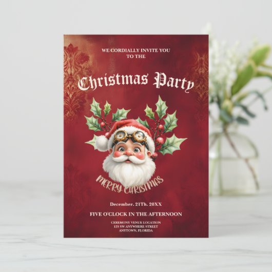 スティームパお洒落ンクサンタクロース 招待状 (スタンド正面)