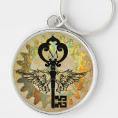 スティームパモノグラムのンクウィング鍵ラスティコグホイール キーホルダー (正面)