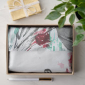 スティームパンクおもしろいブラックピンクゼブラデクページ 薄葉紙 (ギフト)