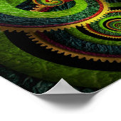 スティームパンクかわいらし – 孔雀として ポスター (角)