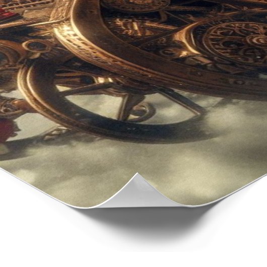 スティームパンクが~サンタと妻と小妖精や小人03 XX ポスター (角)