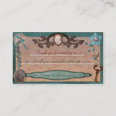 スティームパンクくもの巣又は現地法人 名刺 (裏面)