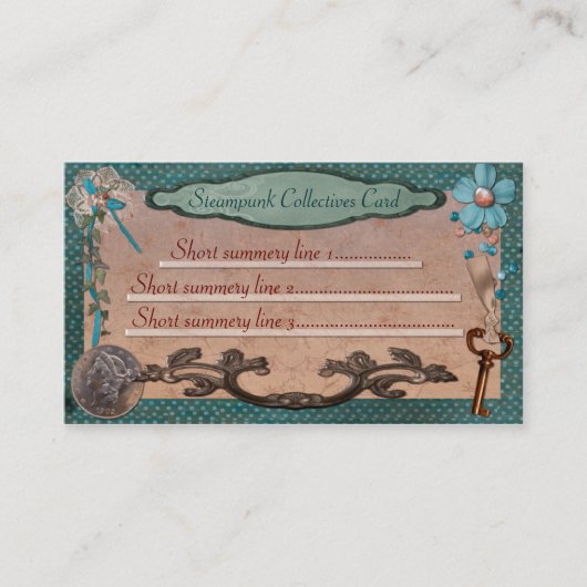 スティームパンクくもの巣又は現地法人 名刺 (正面)