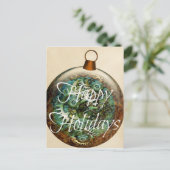 スティームパンクのクリスマスオーナメント シーズンポストカード (スタンド正面)