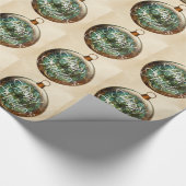 スティームパンクのクリスマスオーナメント ラッピングペーパー (角)