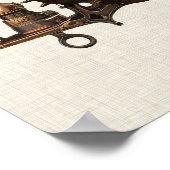 スティームパンクのクリスマスツリーポスター ポスター (角)