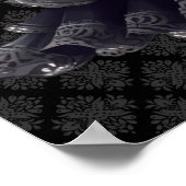 スティームパンクのスケルトンアートポスター ポスター (角)