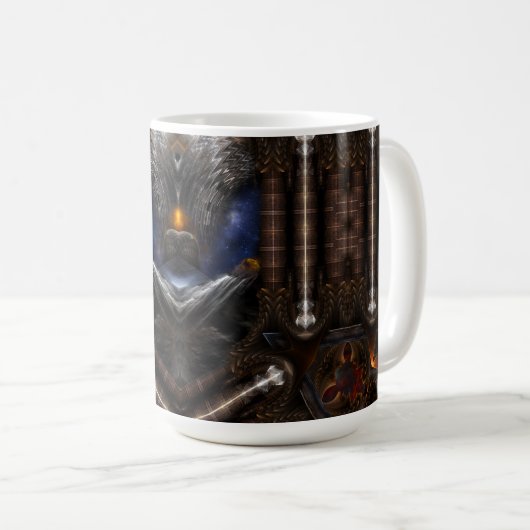 スティームパンクのビジョン コーヒーマグカップ (正面右)
