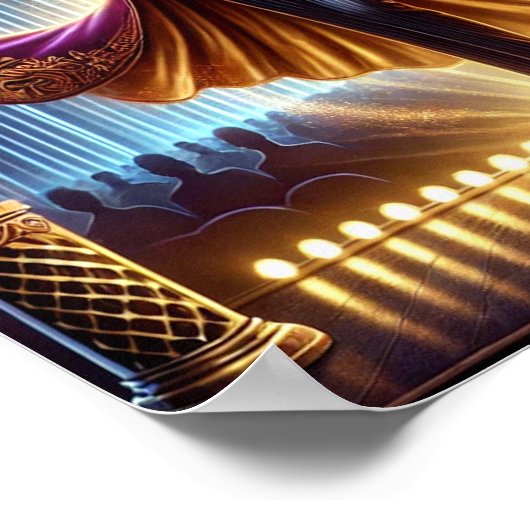 スティームパンクのポスター15、ネオン・フレア魔術師 ポスター (角)