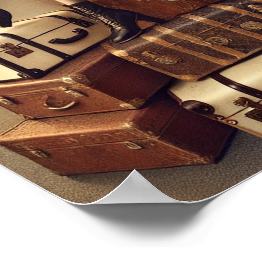 スティームパンクのポスター41、荷物カートの相続人 ポスター (角)