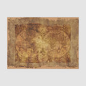 スティームパンクの地図ワールドインダストリアルヴィンテージ 薄葉紙 (正面)