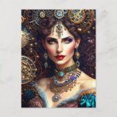 スティームパンクの戦士の王女 ポストカード (正面)