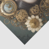 スティームパンクの花の女の子 – デコページ –  薄葉紙 (詳細)