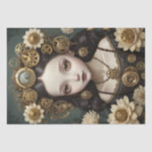 スティームパンクの花の女の子 – デコページ –  薄葉紙 (正面)