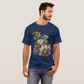 スティームパンクの英雄 – コラージュ Tシャツ (正面フル)