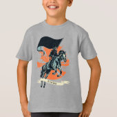 スティームパンクの黒人騎士馬に乗った医師w/フラグ tシャツ (正面)