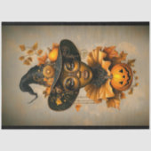 スティームパンクアフリカ系アメリカ人の魔女F6Lデコページ 薄葉紙 (正面)