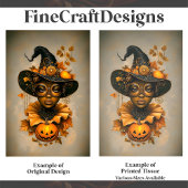 スティームパンクアフリカ系アメリカ人の魔女F6Lデコページ 薄葉紙