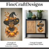 スティームパンクアフリカ系アメリカ人の魔女F6Rデコページ 薄葉紙