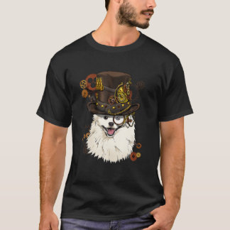 スティームパンクアメリカンEskimo Dog Steampunk Lovers Gif Tシャツ
