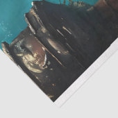 スティームパンクアンダーウォーターダイバーティール(緑がかった色)デクページ 薄葉紙 (詳細)