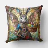 スティームパンクイースターバニー戦士エンジェル クッション (裏面)