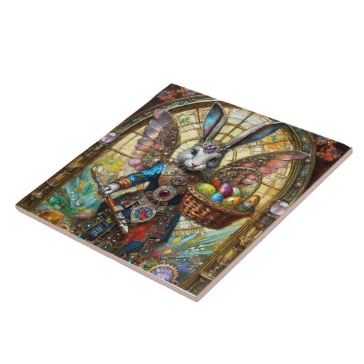 スティームパンクイースターバニー戦士エンジェル タイル (側面)