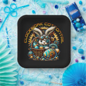 スティームパンクイースターバニー ペーパープレート (パーティー)