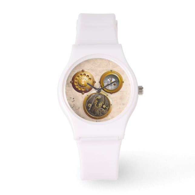 スティームパンクウアー 腕時計 (正面)