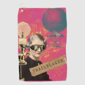 スティームパンクウィメントレーラーブラザーポップ・アートのアート ゴルフタオル (正面)