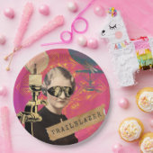 スティームパンクウィメントレーラーブラザーポップ・アートのアート ペーパープレート (パーティー)