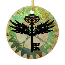 スティームパンクウィング鍵とコグホイール