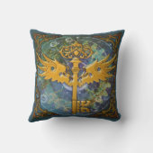 スティームパンクウィング鍵 クッション (裏面)