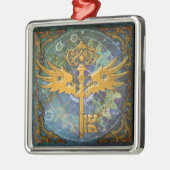 スティームパンクウィング鍵 メタルオーナメント (左)