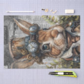 スティームパンクウサギ 薄葉紙 (クラフト)