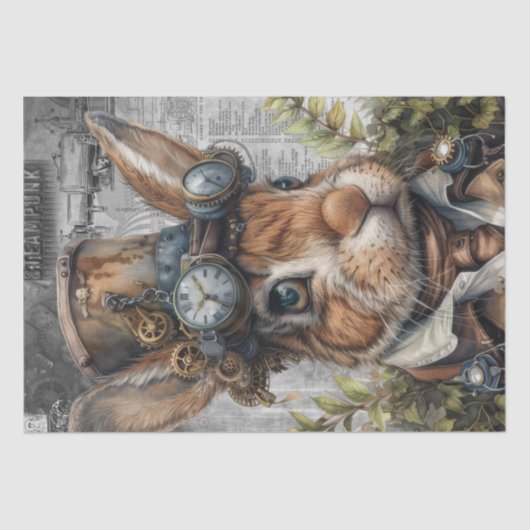 スティームパンクウサギ 薄葉紙 (正面)