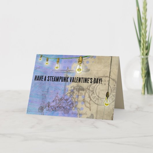 スティームパンクエジソンがバレンタインデーに灯る シーズンカード (正面)