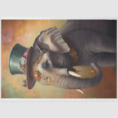 スティームパンクエレファント1デクページ紙 薄葉紙 (正面)