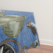 スティームパンクオンブルーデニム テーブルクロス (インサイチュ)