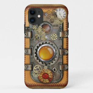 スティームパンクオンレザー iPhone 11 ケース