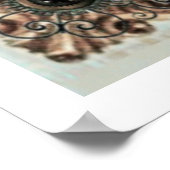 スティームパンクカメオブルーポスター ポスター (角)