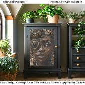 スティームパンクガールダークムッセリンフェイクモザイク028 薄葉紙