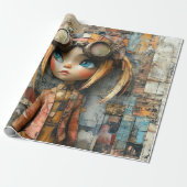 スティームパンクキッズラッピング紙 ラッピングペーパー (アンロールド)