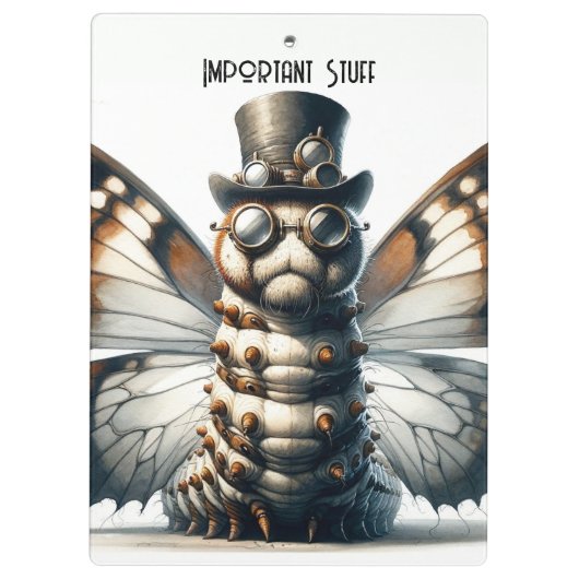 スティームパンクキャタピラー クリップボード (裏面)